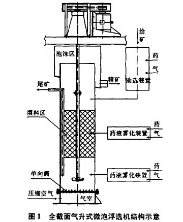全截面氣升式微泡浮選機(jī)